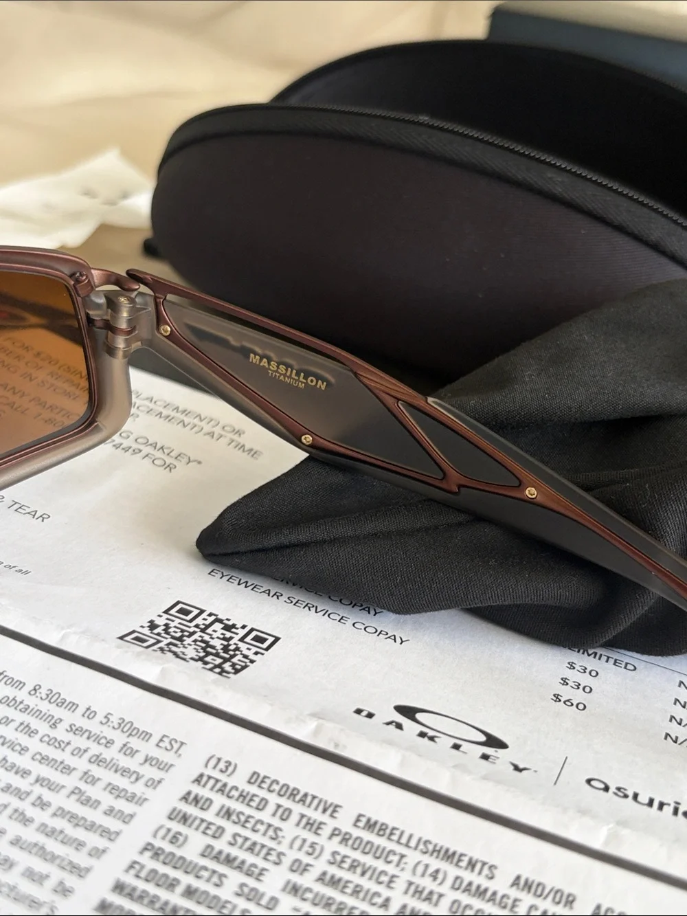 Oakley Massillon Brown Titanium  Matte Brown Smoke Sunglasses 6029-0361